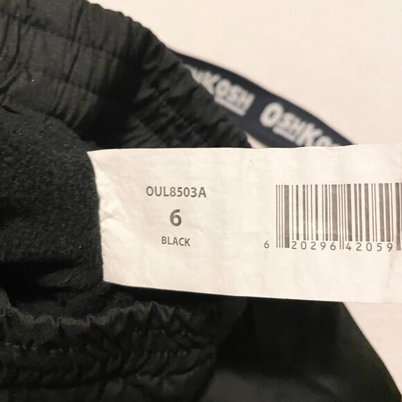 OshKosh B'gosh Black Kids Bottoms with Suspenders - Picture 8 of 14